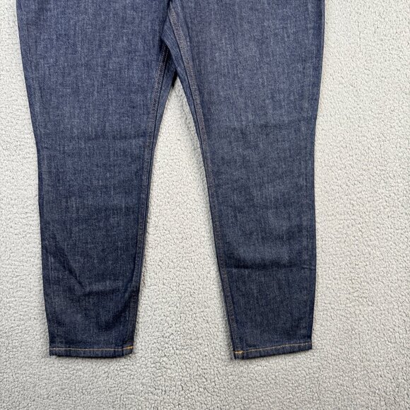 Everlane Jeans Womens Size 32 Deep Indigo The High-Rise Skinny Stretch Ankle NWT - Picture 3 of 14